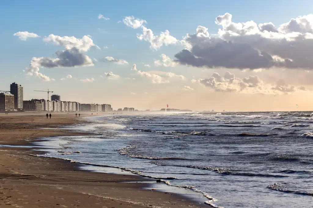 Nordseestrand in Ostende, Belgien