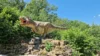 Das Modell eines T-Rex im Dinopark in der Eifel