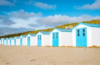 Niederlande, Strandhuetten Insel Texel